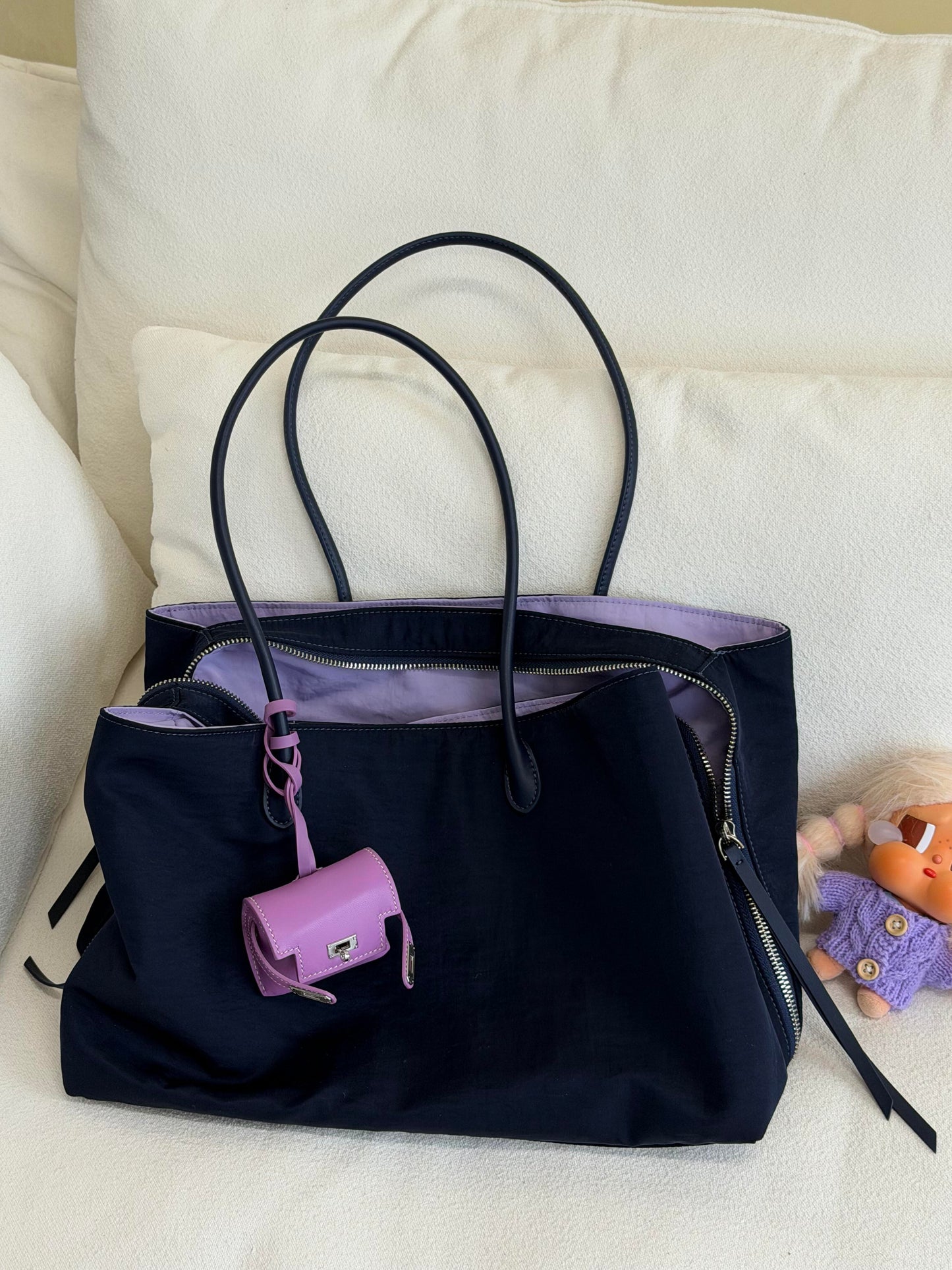 Tote bags - 26SS1｜Minimalist Water-｜Repellent Nylon Tote Bag | Lightweight Everyday Shoulder Bag